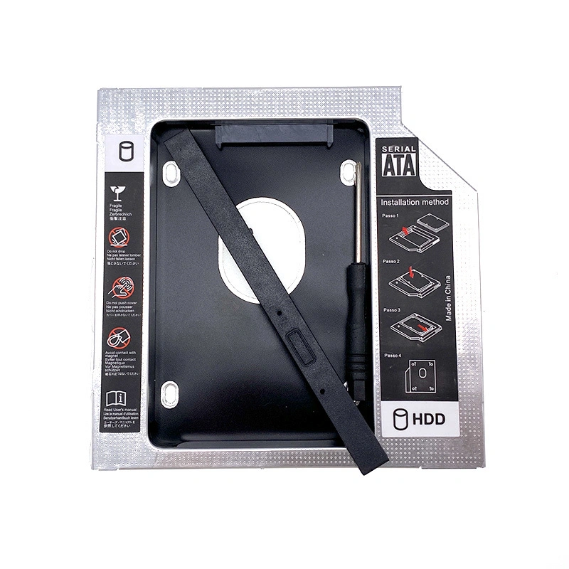 OEM Half Metalcaddy HDD 2.5 Inch 9.5mm 2ND SATA7+15pin HDD SSD Hard Drive Caddy for with Screwdriver Second HDD Tray Caddy